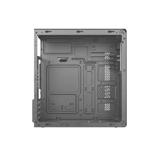 PC Power PC401 Gray mini ATX Desktop Casing with PSU - 3
