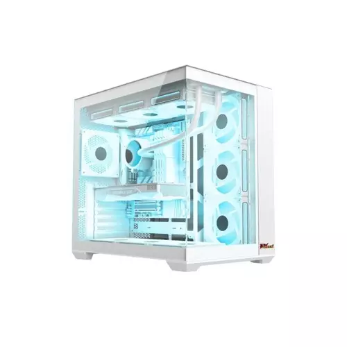PC Power ICEBERG STEALTH PP-GS605 WH ATX Desktop Gaming Case
