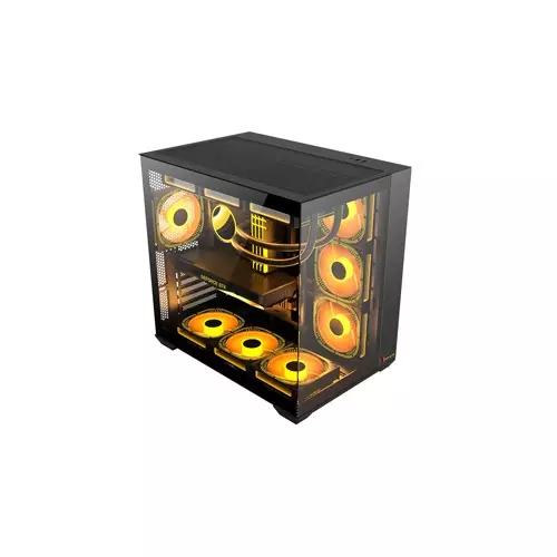 PC Power ICEBERG STEALTH PP-GS605 BK ATX Desktop Gaming Case-2