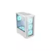 PC Power PP-GS2404V3 Crystal Glass V3 ATX Desktop Gaming Case (White)-1