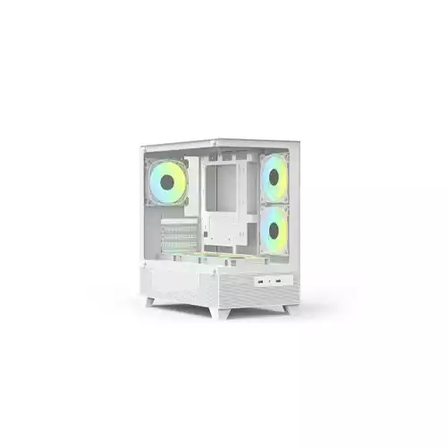 PC Power Sea View V2 PG-H35 WH ATX Desktop Gaming Case