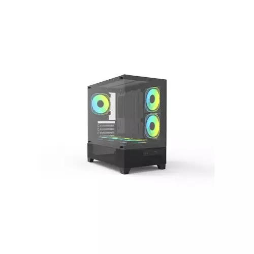 PC Power Sea View V2 PG-H35 BK ATX Desktop Gaming Case