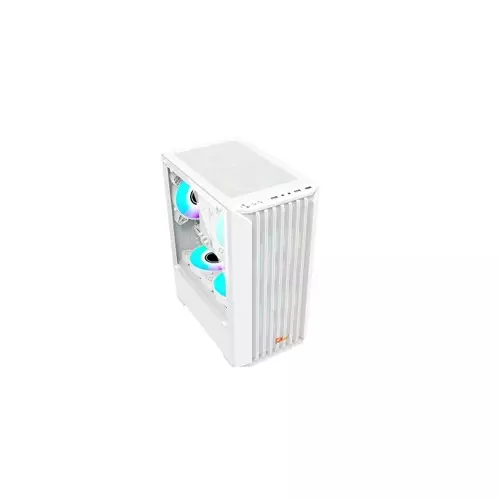 PC Power Breeze Mesh Gaming Case With 230W PSU (White) - 1