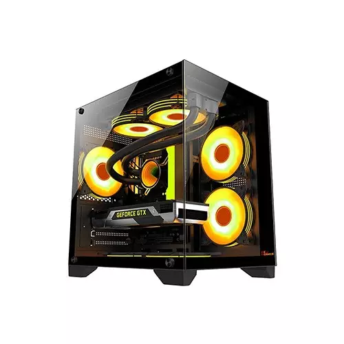 PC Power OCEAN VIEW BK M-Atx Mid Tower Gaming Case