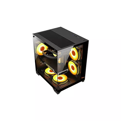 PC Power OCEAN VIEW BK M-Atx Mid Tower Gaming Case - 2