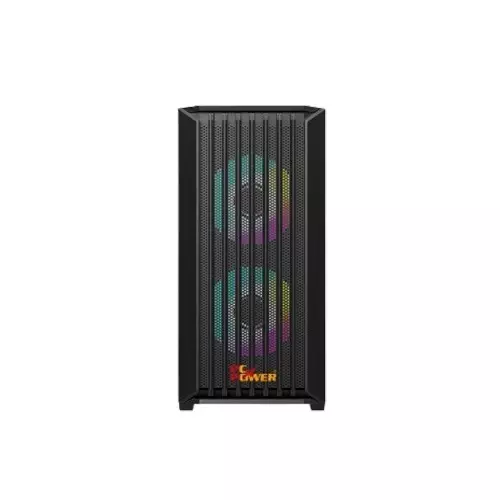 Pc Power Dark Breeze Mesh Mid Tower M-ATX Gaming Case (Black) - 2