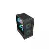 Pc Power Dark Flow Mesh X2 Mid Tower M-ATX Gaming Case (Black)-1