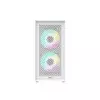 Pc Power Dark Flow Mesh X2 Mid Tower M-ATX Gaming Case (White)-1