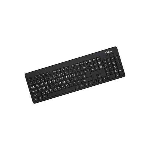 PC Power 604 Office 104 key USB Keyboard with Bangla (Black)