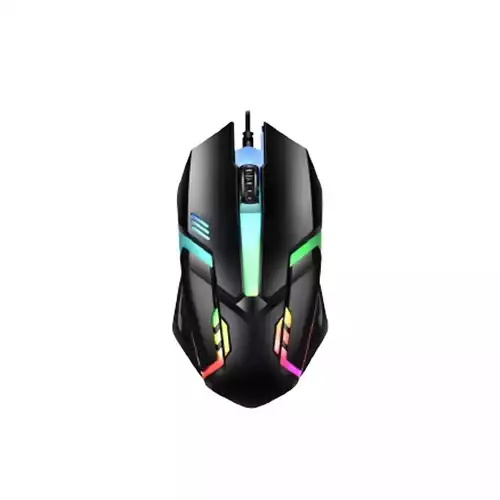 PC Power PGM105 Wired RGB Gaming Mouse (Black)