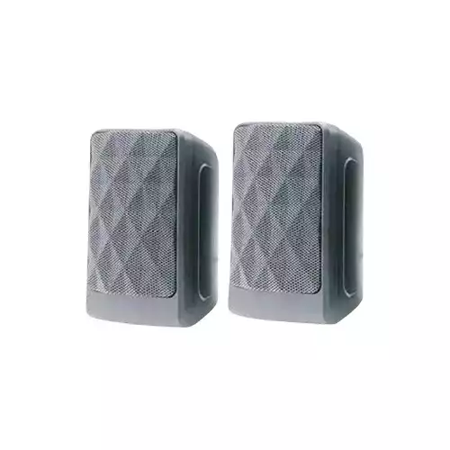 Pc Power SG-D10 2:0 Wired Stereo Multimedia Speaker (Grey)