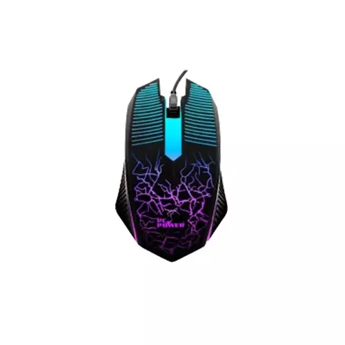 PC Power PCGMG17 Wired Gaming Mouse (Black)