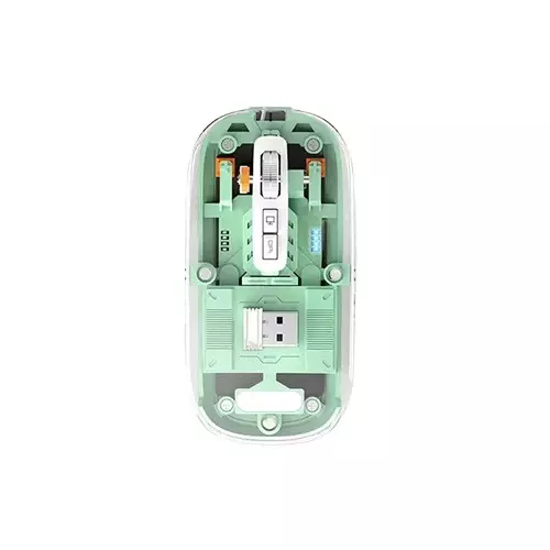 PC Power PGM-P4 RGB Bluetooth Mouse (Green Transparent)