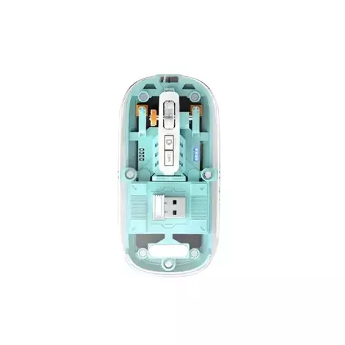 PC Power PGM-P4 RGB Bluetooth Mouse (Blue Transparent)