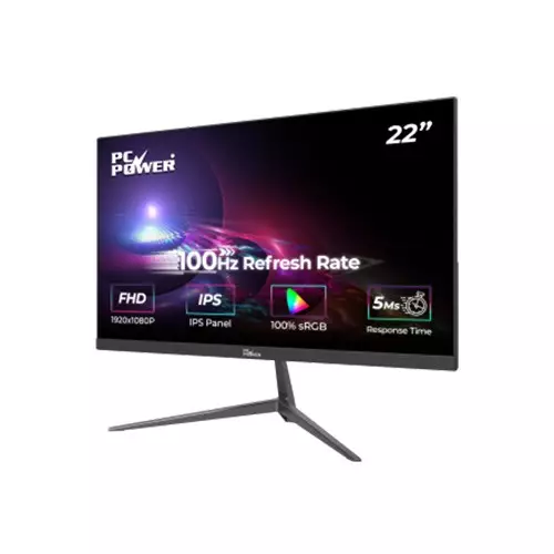 PC Power PCGM-King22 21.45-Inch IPS FHD 100Hz ELED Borderless Monitor - 1