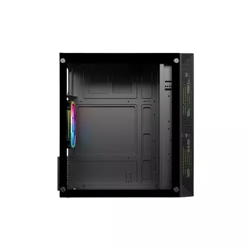 PC Power Spider Web Crystal Mini BK 3 FANS Gaming Case With 230W PSU (Black)-gallery-3