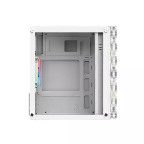 PC Power Spider Web Crystal Mini BK 3 FANS Gaming Case With 230W PSU (White)-gallery-4