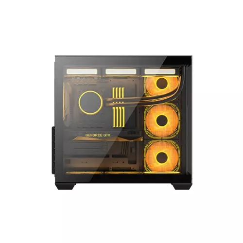 PC POWER DARK WOOD Case with 7 Pre-Installed Fans-gallery-3