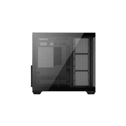 PC POWER DARK WOOD Mid Tower ATX Tempered Glass Desktop Case With 10 Pre-Installed Fans-gallery-4