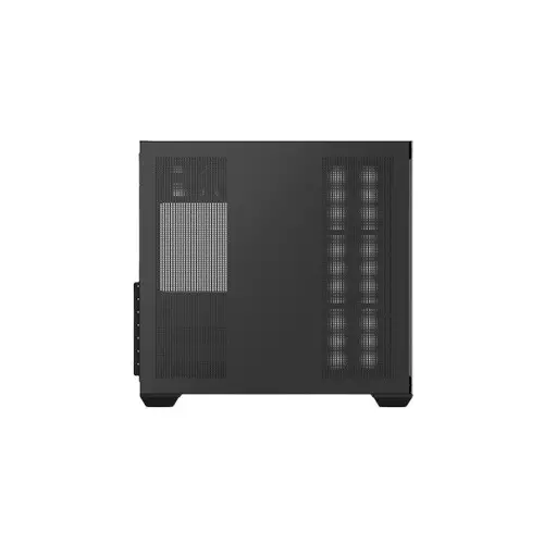 PC POWER DARK WOOD Mid Tower ATX Tempered Glass Desktop Case With 10 Pre-Installed Fans-5