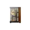 PC POWER DARK WOOD Mid Tower ATX Tempered Glass Desktop Case With 10 Pre-Installed Fans-3