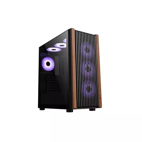 PC POWER PP-GS680 4 Fans Wood Mash Gaming Casing
