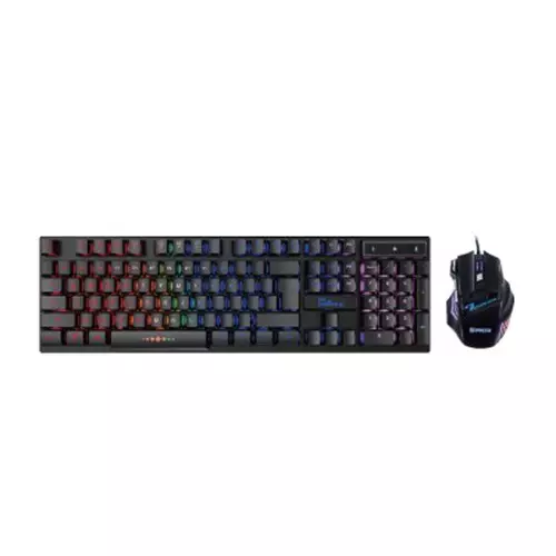 PC Power PGC801G12 Wired Keyboard & Mouse Gaming Combo