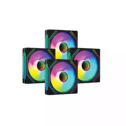 Pc Power IRISH INFINITY F40 4 In 1 ARGB Cooling Black Case Fan