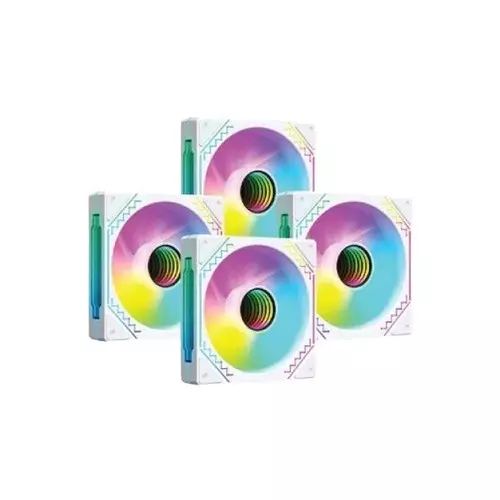 Pc Power IRISH INFINITY F40 4 In 1 ARGB Cooling White Case Fan-gallery-1