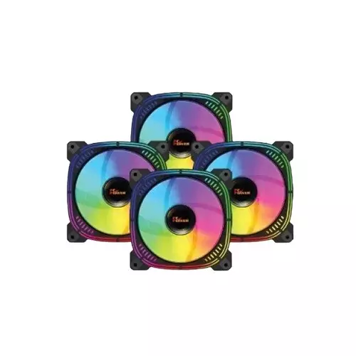 Pc Power IRISH SPECTRUM F20 4 In 1 ARGB Cooling Black Case Fan-1