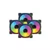 Pc Power IRISH SPECTRUM F20 4 In 1 ARGB Cooling Black Case Fan-1