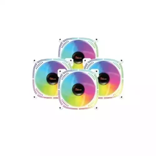 Pc Power IRISH SPECTRUM F20 4 In 1 ARGB Cooling White Case Fan