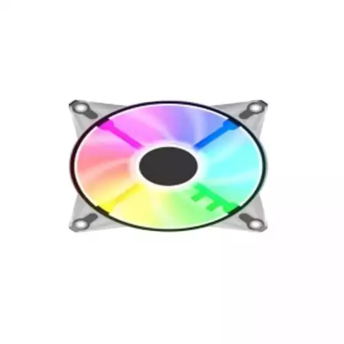 PC Power CFX 120MM ARGB 1200RPM White Case Fan