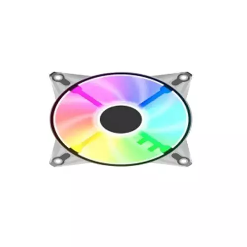 PC Power CFX 120MM ARGB 1200RPM White Case Fan