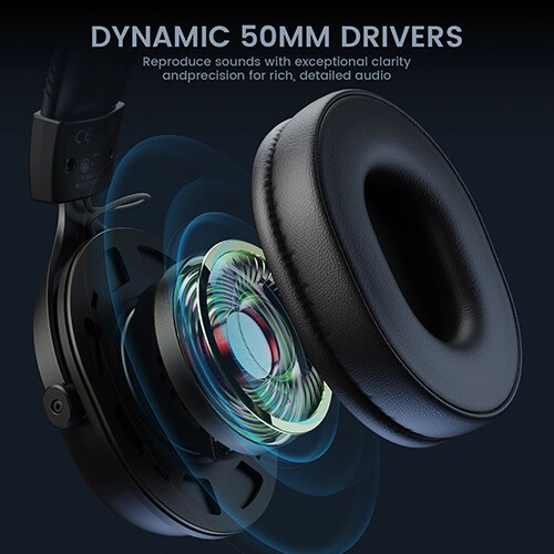 EKSA Mako BT 2.4 GHz Tri-Mode Gaming Headset - 4