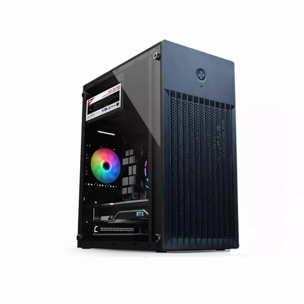 OVO J618 B RGB Micro Mesh Gaming Casing (Black)