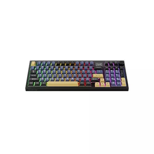 Tecware Spectre 96 Gasket Mounted Mechanical Keyboard with LCD Display (Ocean Gold)-1