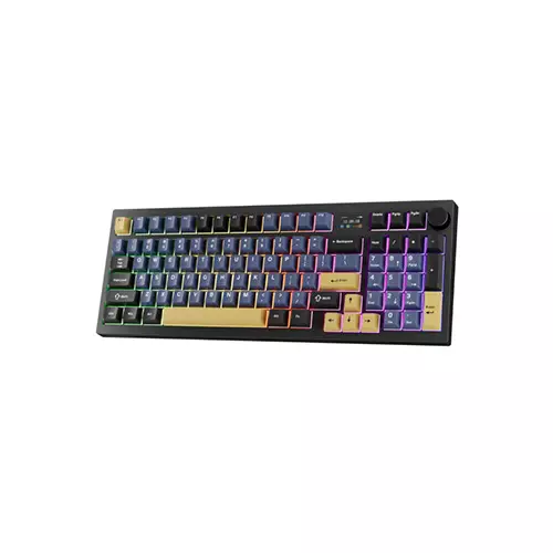 Tecware Spectre 96 Gasket Mounted Mechanical Keyboard with LCD Display (Ocean Gold)-2
