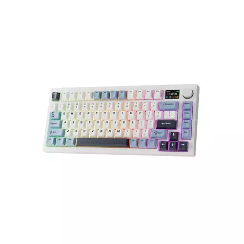 Tecware Spectre 75 Gasket Mounted Mechanical Keyboard with LCD Display (White Sapphire)-2