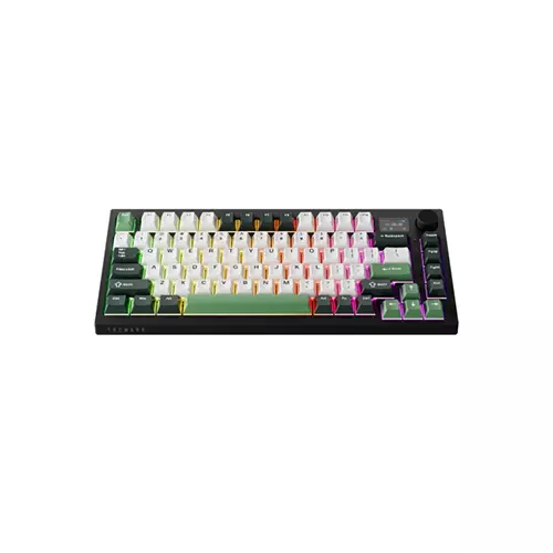 Tecware Spectre 75 Gasket Mounted Mechanical Keyboard with LCD Display (Frosty Forest)-1