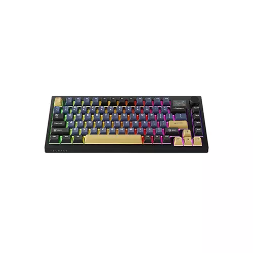 Tecware Spectre 75 Gasket Mounted Mechanical Keyboard with LCD Display (Ocean Gold)-1