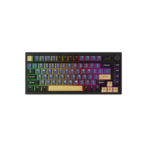 Tecware Spectre 75 Gasket Mounted Mechanical Keyboard with LCD Display (Ocean Gold)