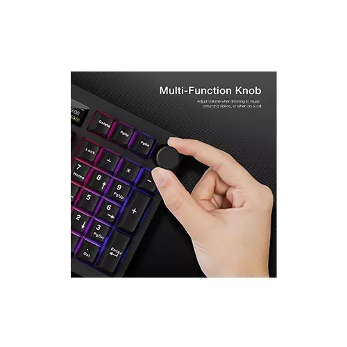 Tecware Spectre 96 Gasket Mounted Mechanical Keyboard with LCD Display (Black)-1