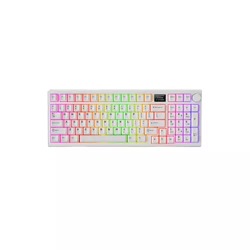 Tecware Spectre 96 Gasket Mounted Mechanical Keyboard with LCD Display (White)