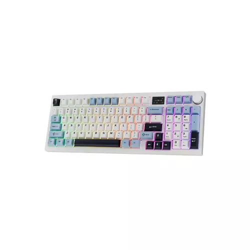 Tecware Spectre 96 Gasket Mounted Mechanical Keyboard with LCD Display (White Sapphire)-3