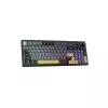 Tecware Tri-Tone PBT Keycaps 96 Keys Mechanical Keyboard - Ocean Gold-3