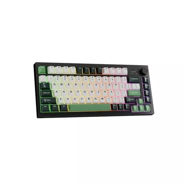Tecware Tri-Tone PBT Keycaps 81 Keys Mechanical Keyboard - Frosty Forest-2