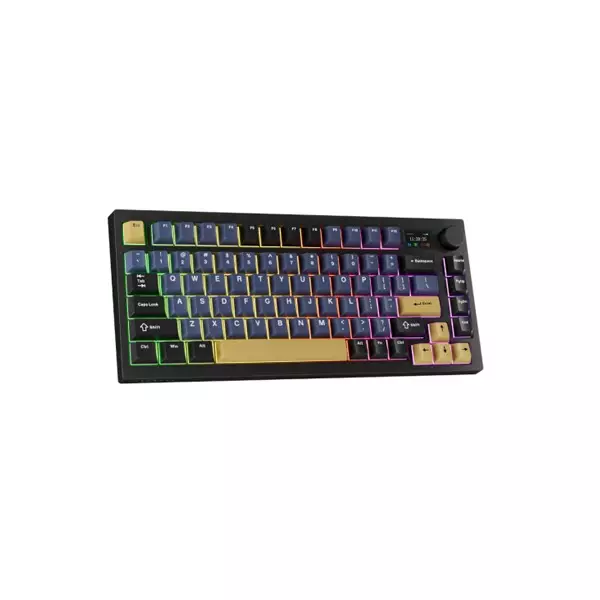 Tecware Tri-Tone PBT Keycaps 81 Keys Mechanical Keyboard - Ocean Gold-2