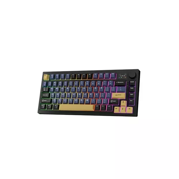 Tecware Tri-Tone PBT Keycaps 81 Keys Mechanical Keyboard - Ocean Gold-3