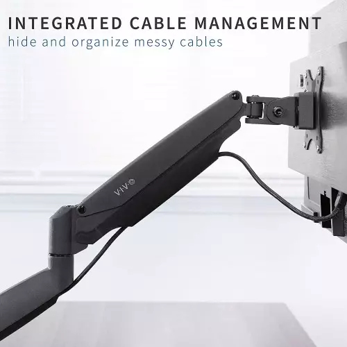 Ergonomic M1 Aluminum Gas Spring Monitor Desk Mount Stand-gallery-4